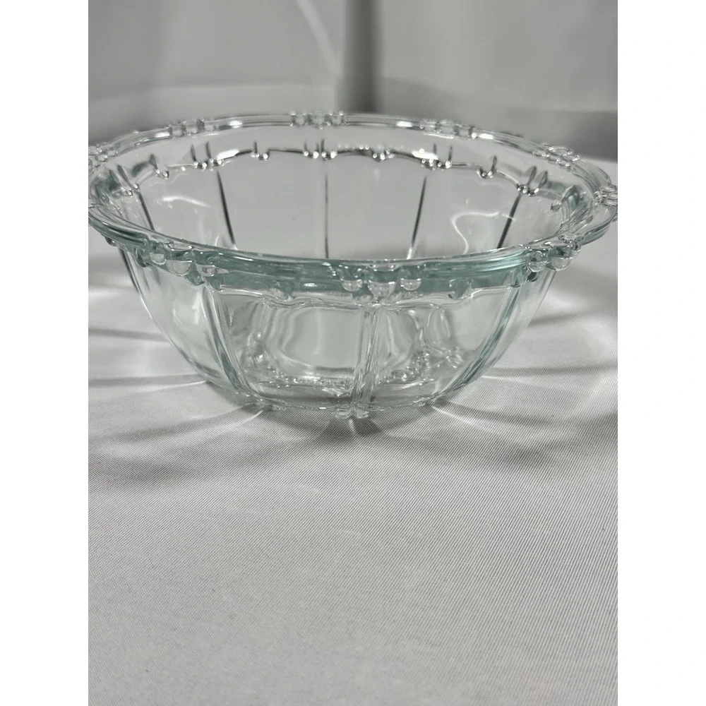 Vintage Clear KIG Indonesia Glass‎ Candy Dish 